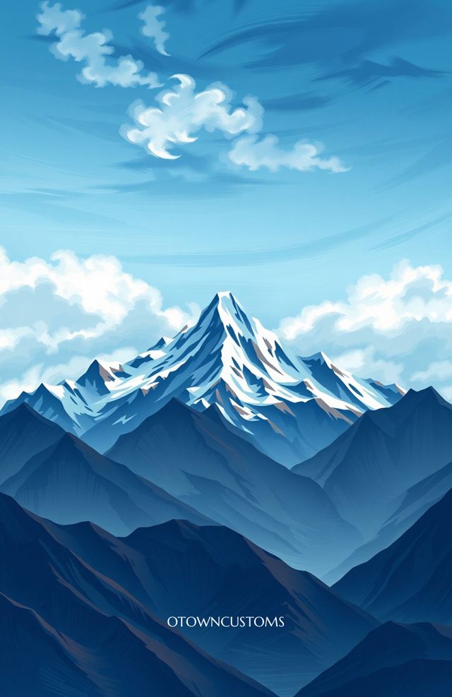 Stylized Mountainscape