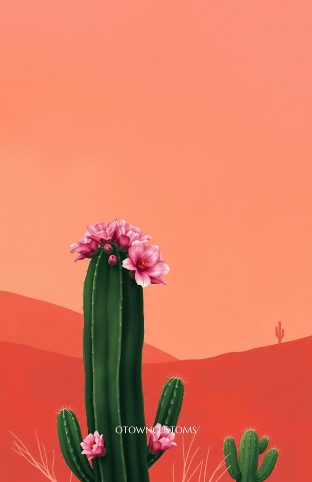 Desert Bloom Cactus