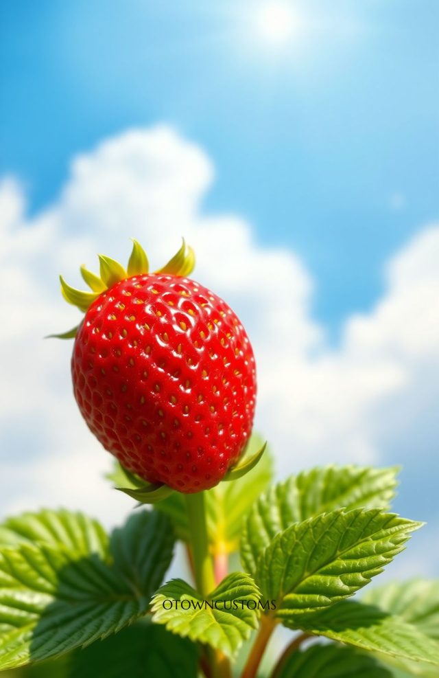 Sweet Strawberry Macro Food