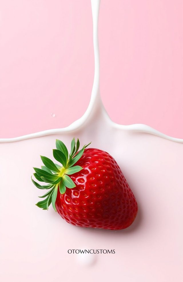 Strawberry Splash Dessert Food