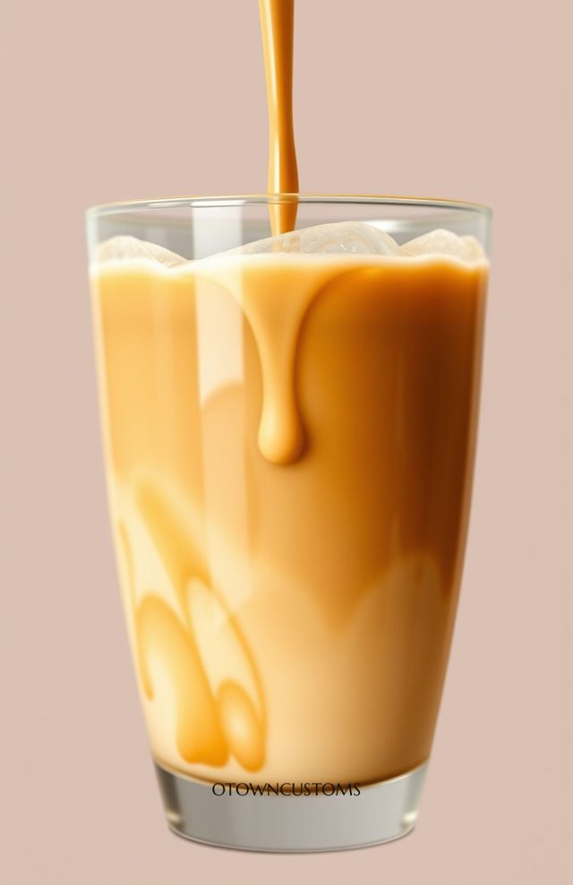 Iced Coffee Drip Liquid Art