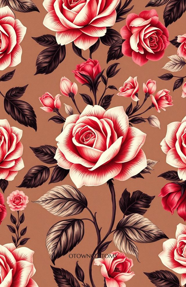Vintage Floral Wallpaper Pattern