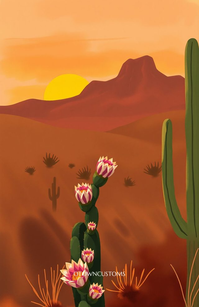 Vibrant Desert Cactus Bloom