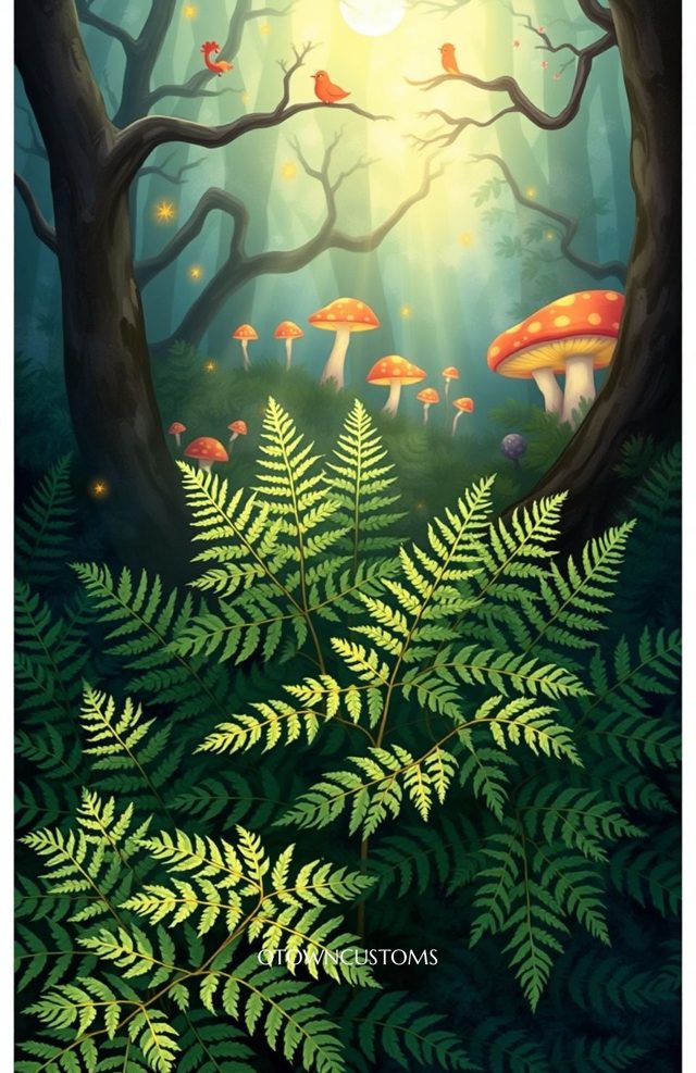 Whimsical Forest Fern Glade