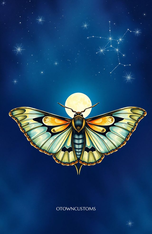 Moth Moon Lunar Moth Dreamscape