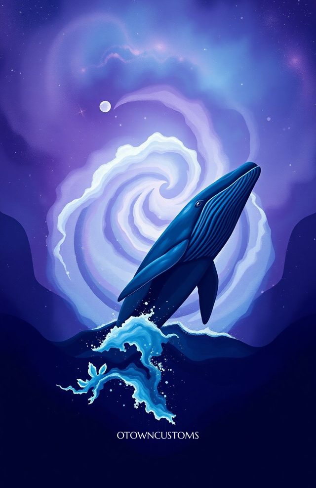 Galactic Whale Dreamy Ocean