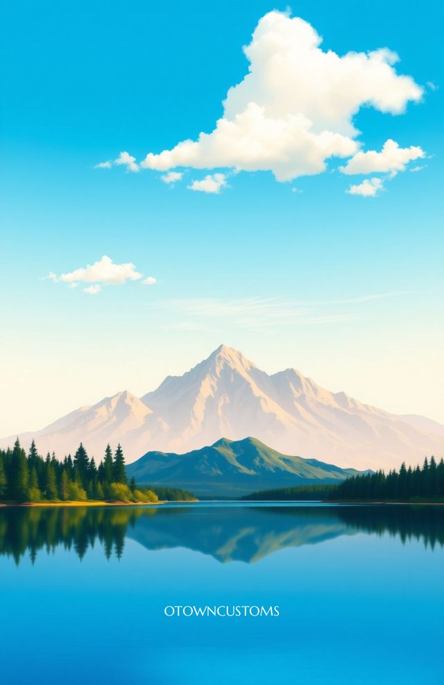 Serene Mountain Lake Reflection