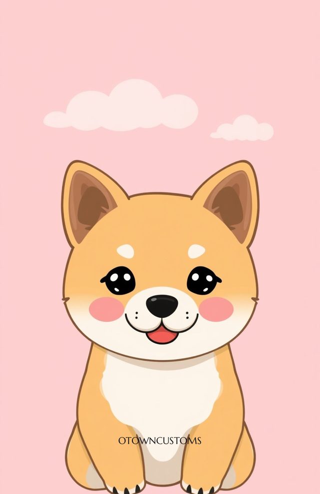 Kawaii Cartoon Shiba Inu