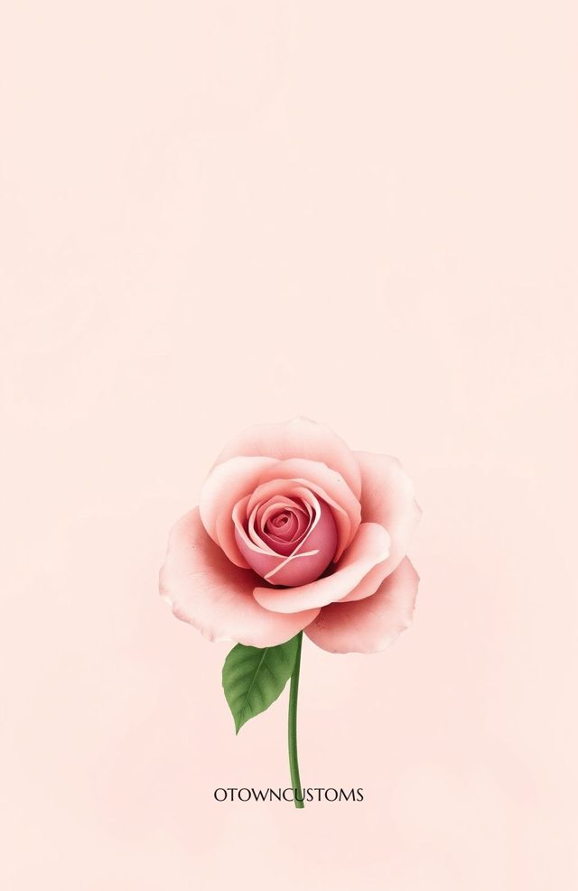 Soft Rose Vintage Watercolor Floral Botanical