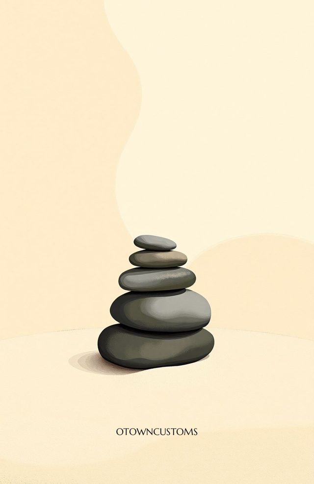 Zen Garden Stone Serenity Minimalist Zen Stones