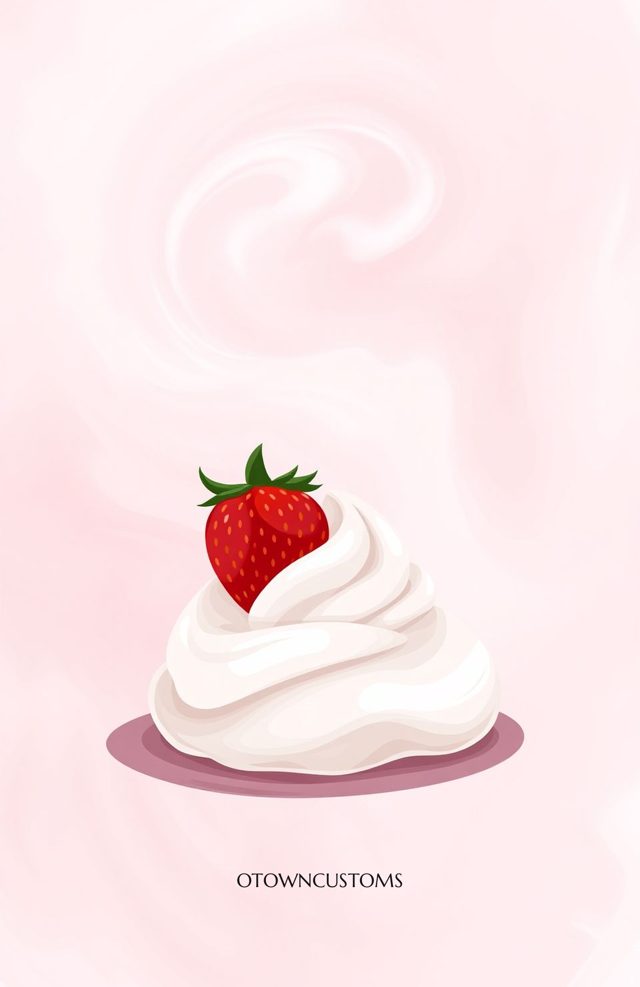 Whipped Cream Strawberry Swirl