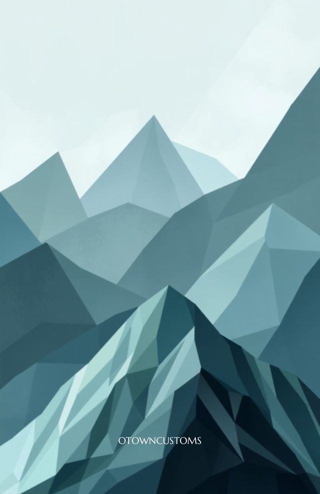 Geometric Mountain Abstract