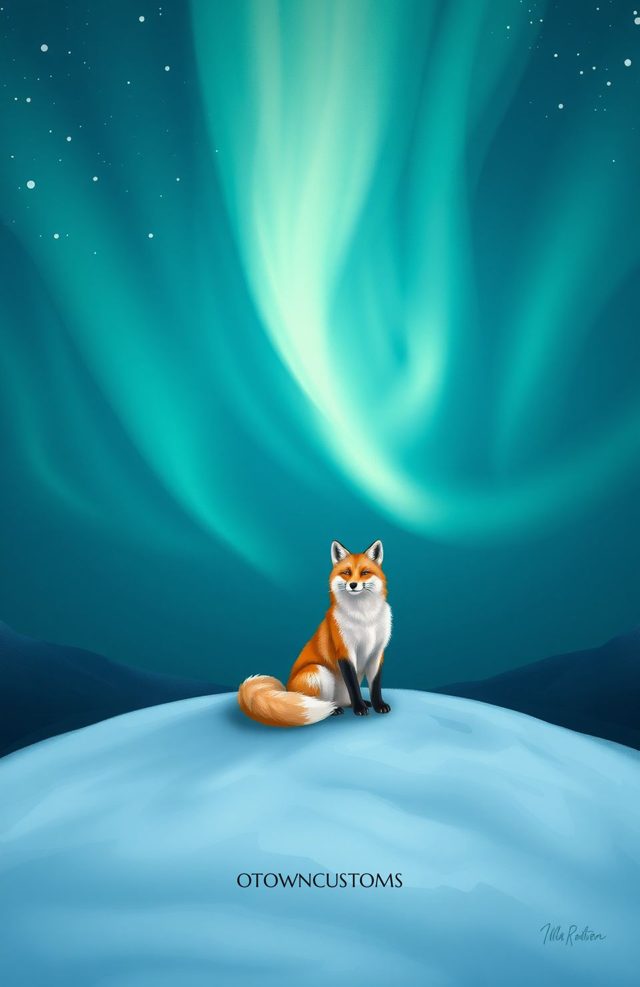 Northern Lights Arctic Fox