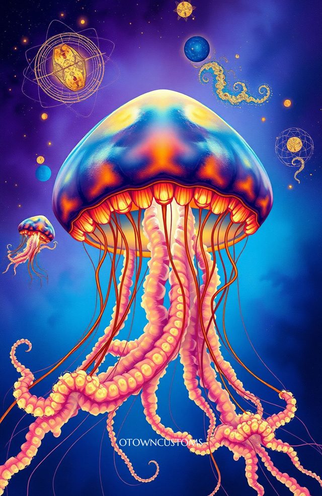 Psychedelic Cosmic Jellyfish Nebulae