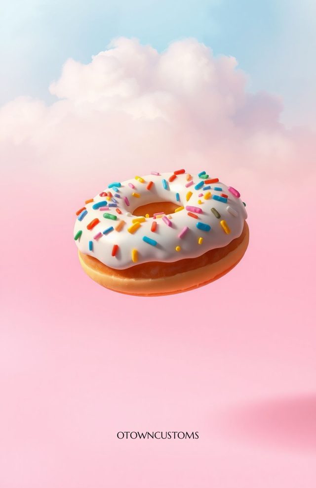 Galactic Donut Whimsical Food Art