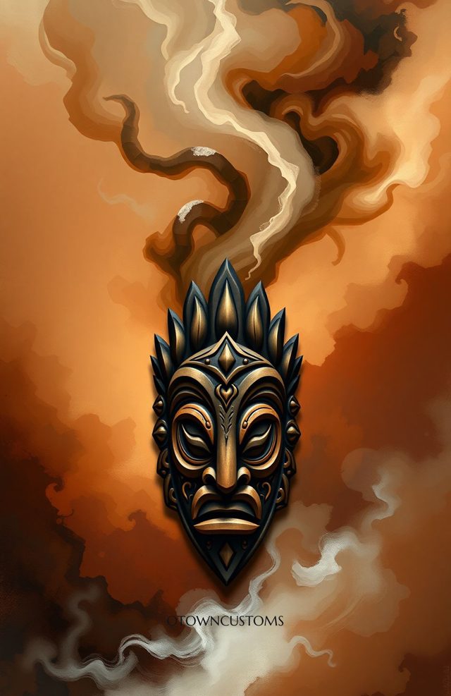 Tribal Mask Art Gothic Dark Ancient Spirits