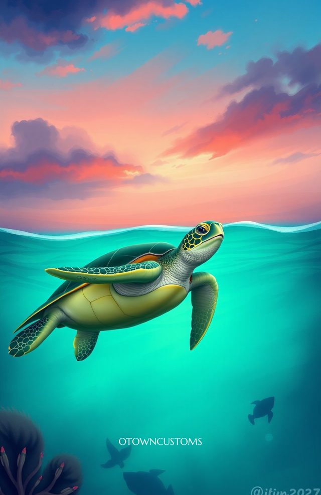 Emerald Turtle Twilight Depths