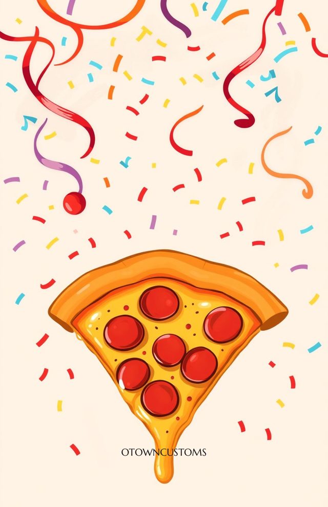 Pizza Slice Cartoon Food