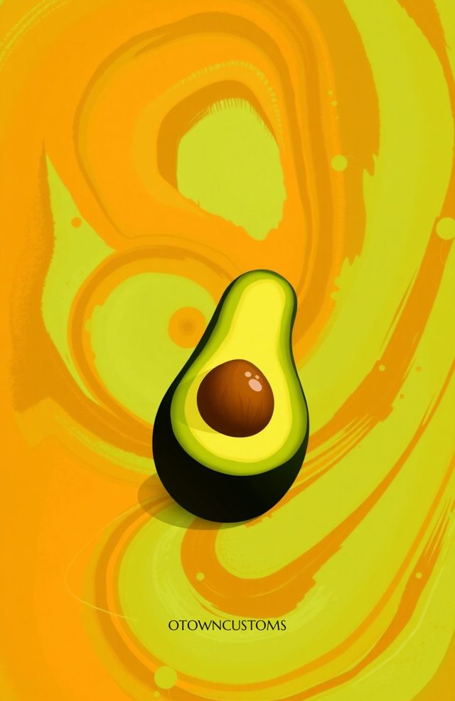 Groovy Avocado Half