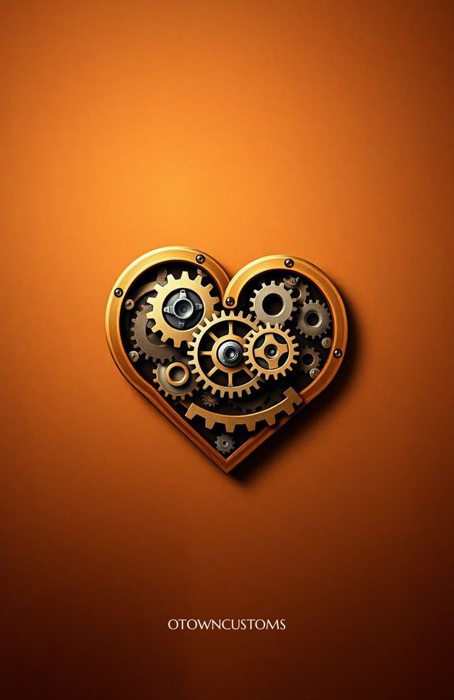 Steampunk Gear Heart Art