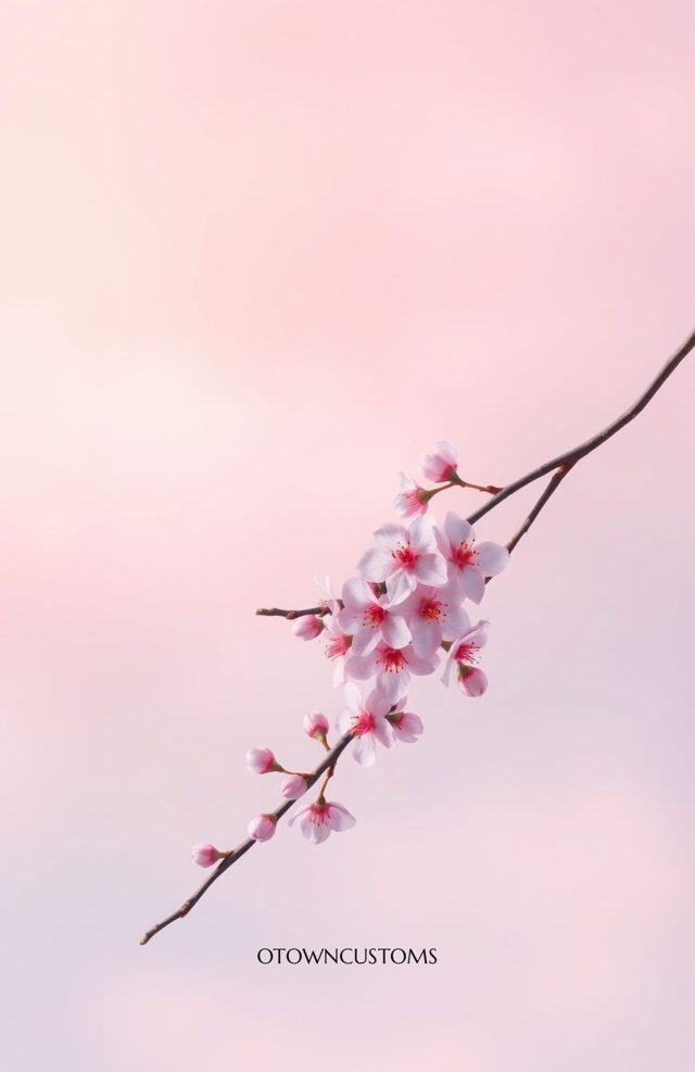 Minimalist Japanese Cherry Blossom
