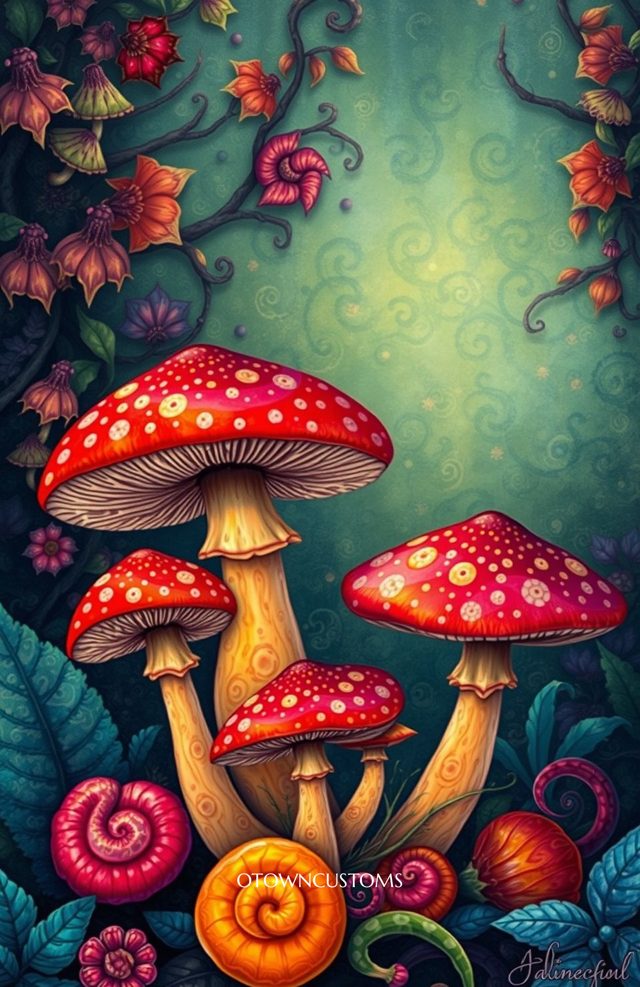 Whimsical Mushroom Forest Fantasy