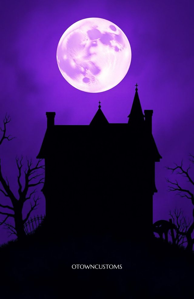 Spooky Haunted House Silhouette