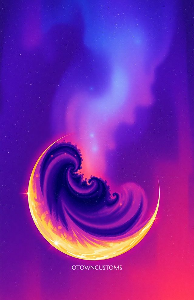 Fractal Moon Cosmic Dreamscape