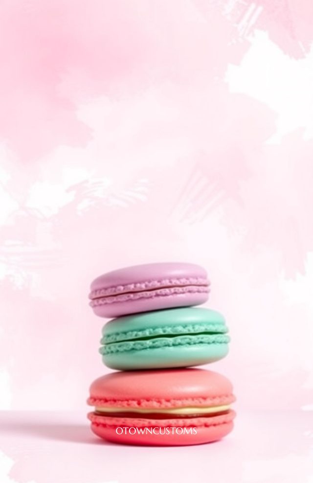 Berry Sweet Treat Pastel Macarons