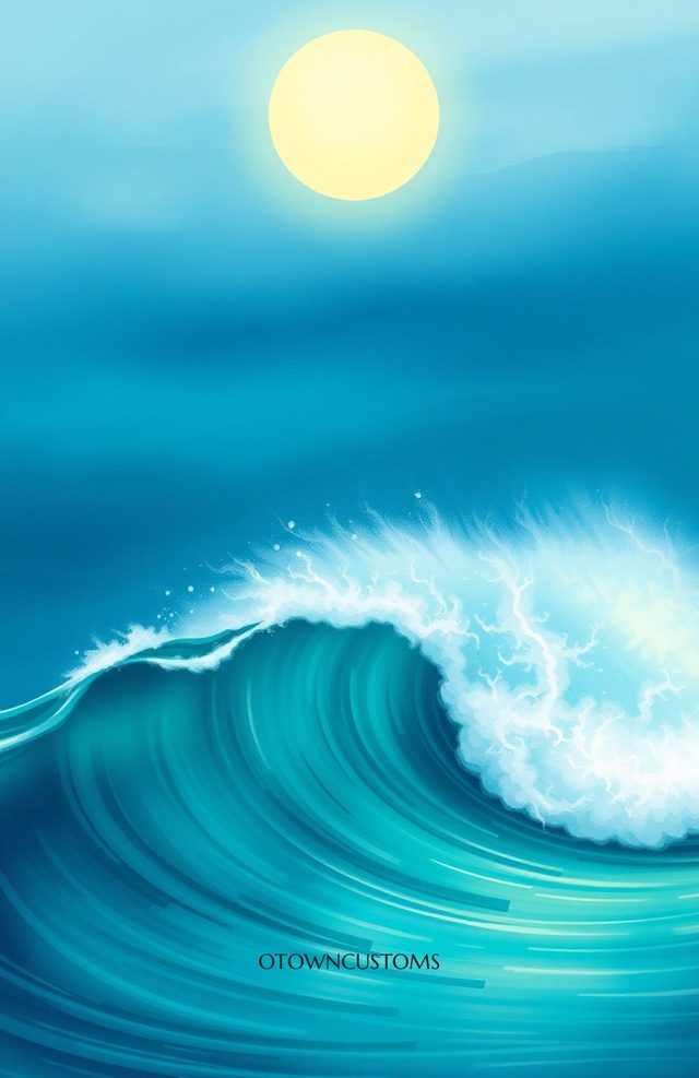 Stylized Ocean Wave Crest
