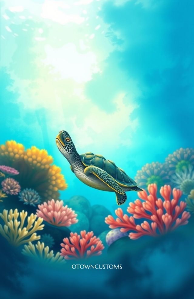 Ocean Turtle Coral Reef