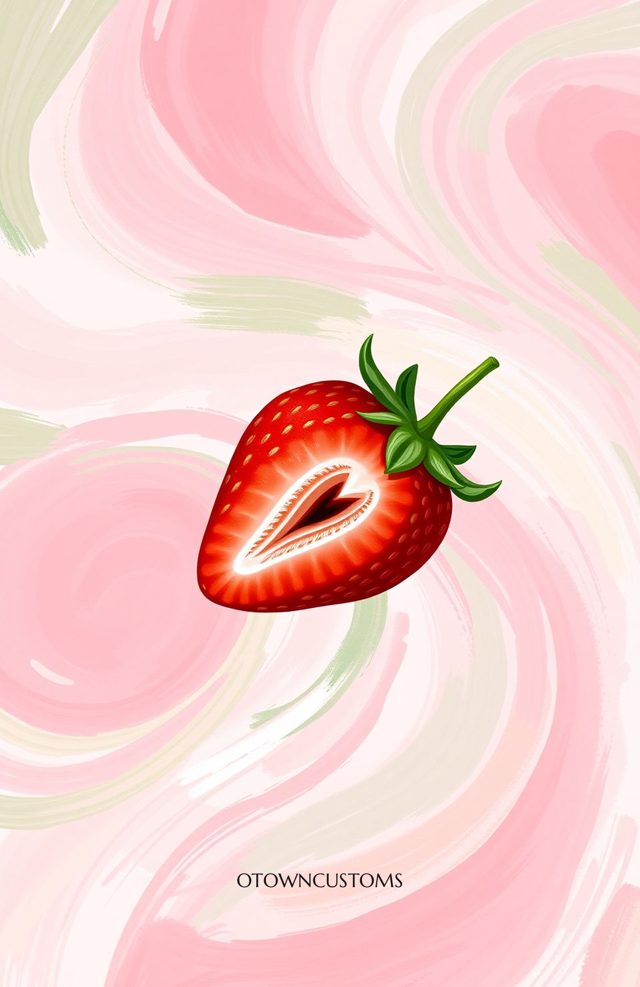 Painterly Strawberry Dream Swirl