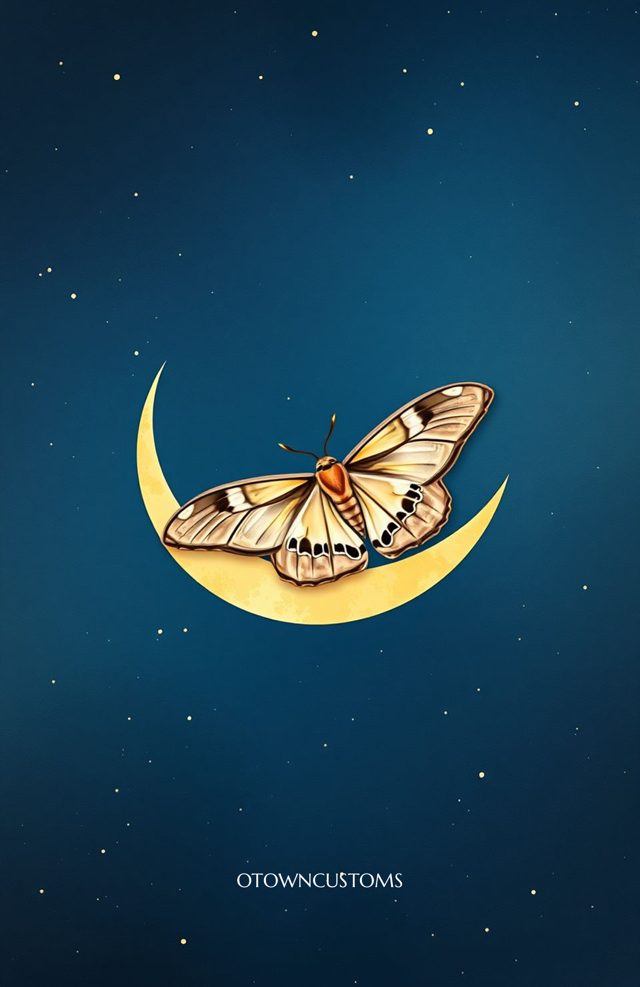 Moth Moon Crescent Moon Moth