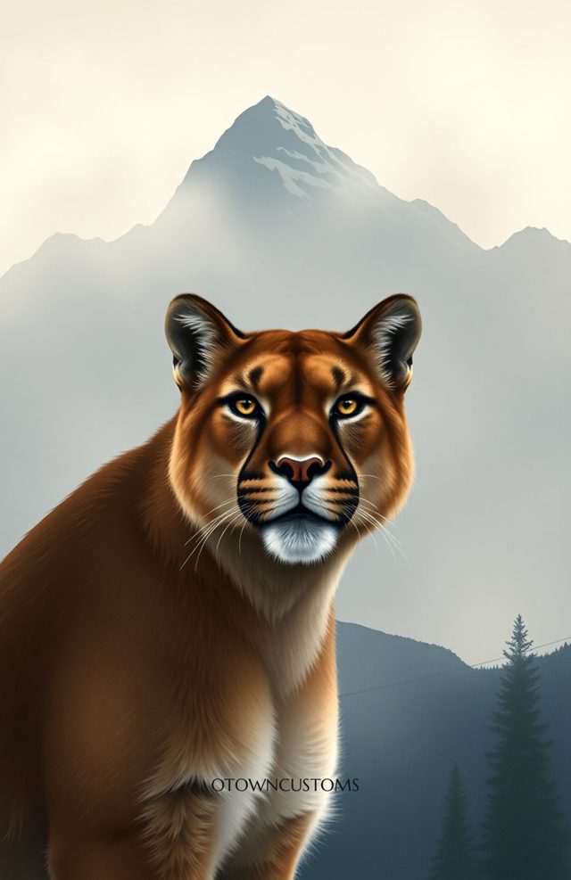 Realistic Majestic Mountain Lion