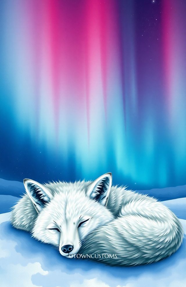 Fantasy Art Aurora Borealis Fox