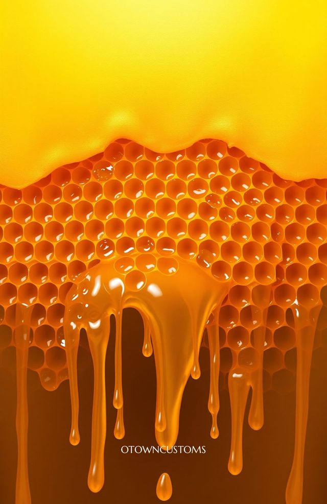 Dripping Honeycomb Gold