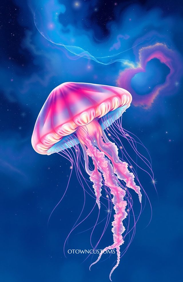 Glowing Jellyfish Nebula Dreamscape