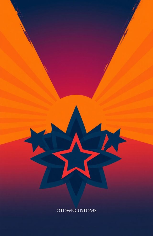 Retro Geometric Starburst