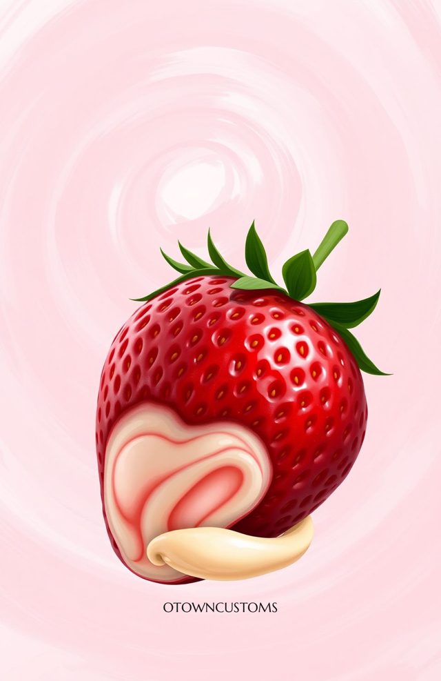 Food Art Strawberry Swirl Summer Dream