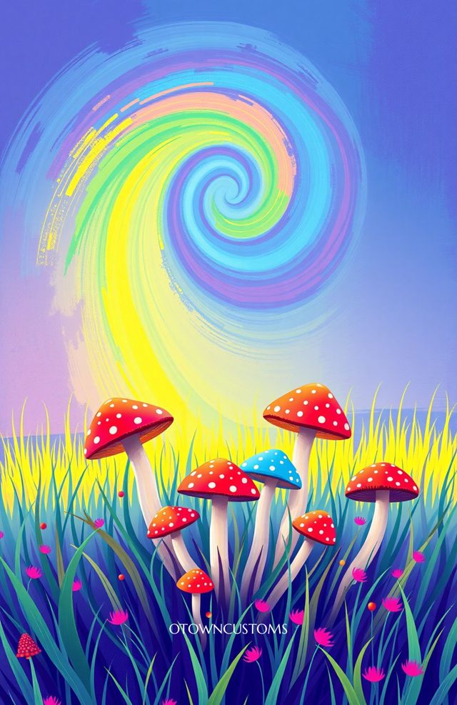 Psychedelic Mushroom Forest
