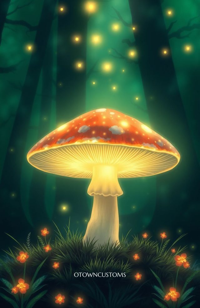 Glowing Enchanted Forest Mushroom