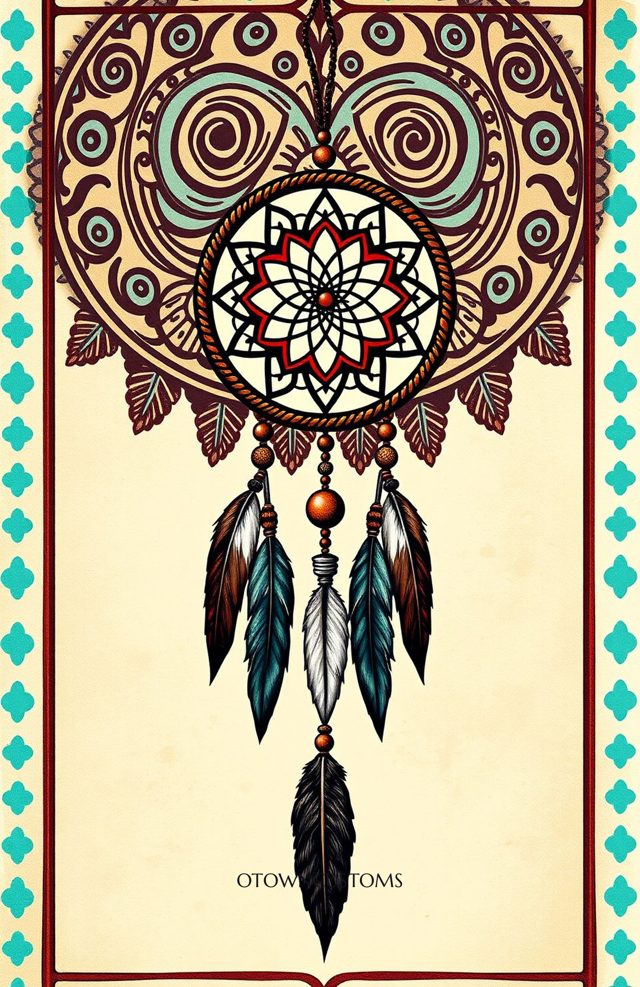 Bohemian Dreamcatcher Feathers Art