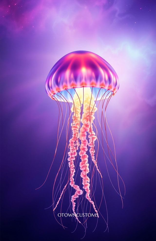 Bioluminescent Cosmic Jellyfish Dream