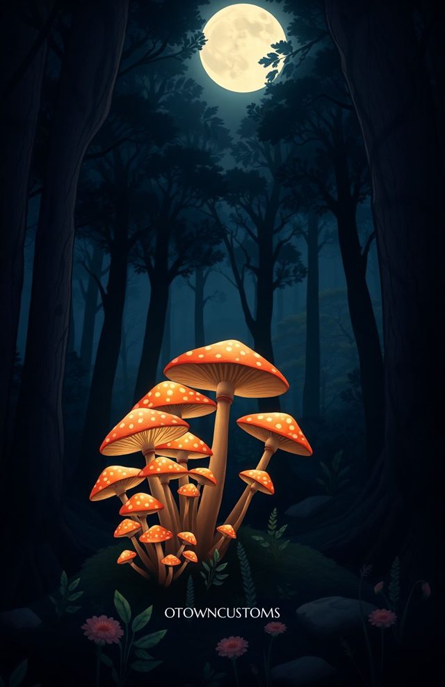 Whimsical Mystical Forest Fungi