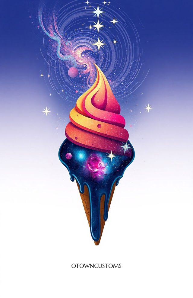 Galaxy Ice Cream Swirl