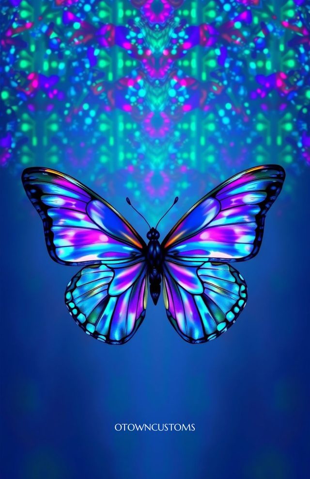 Psychedelic Holographic Butterfly Wings