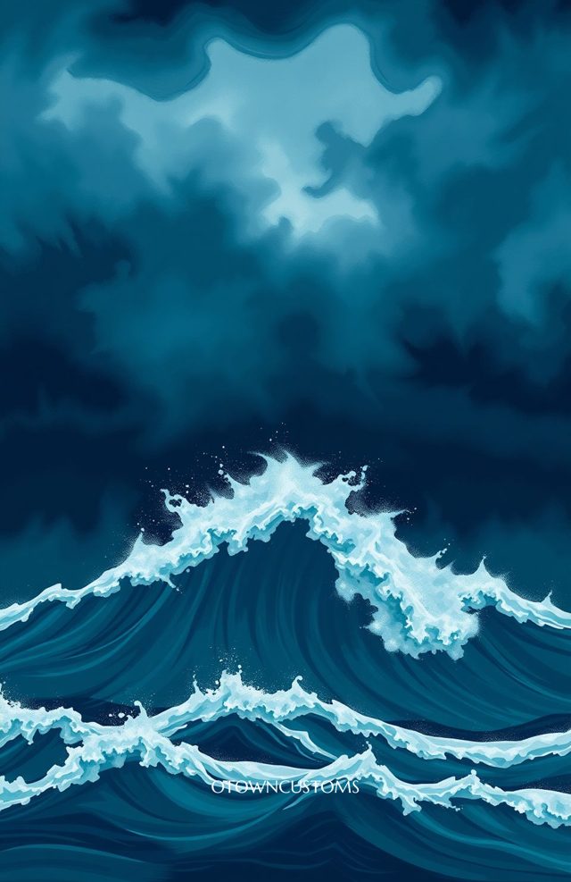 Dramatic Wave Ocean Crashing