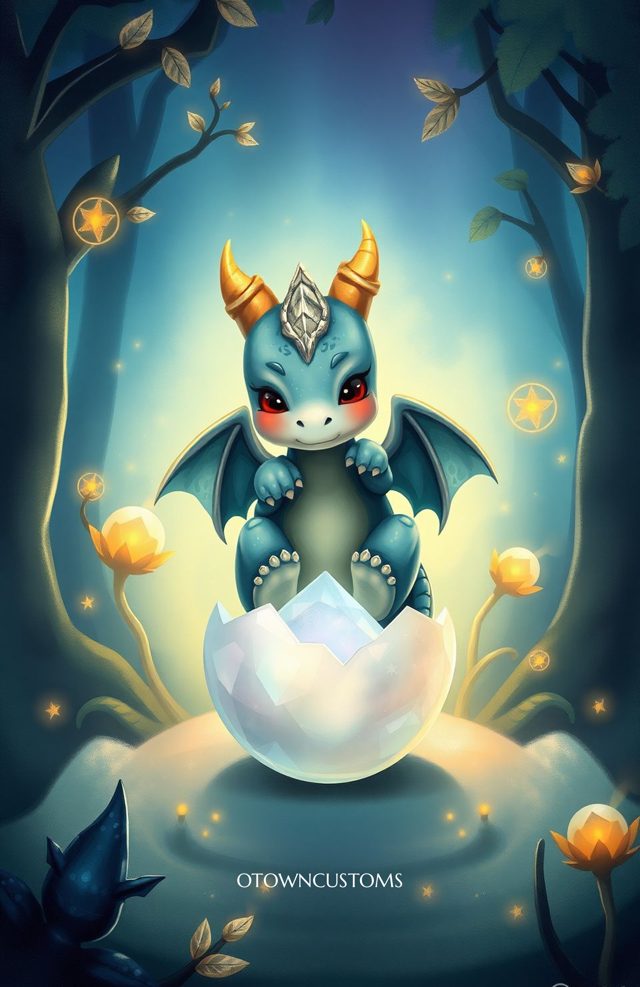 Cute Fantasy Dragon Hatchling