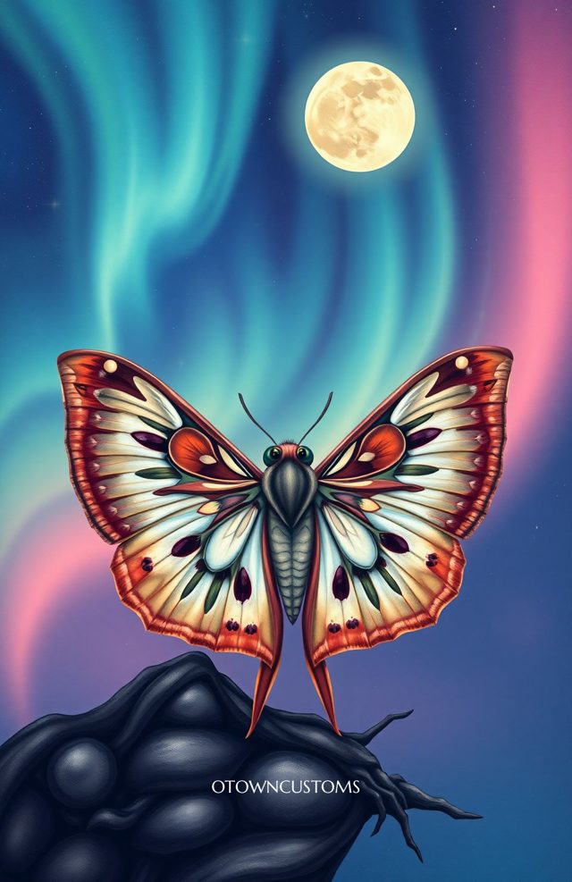 Mystic Moth Lunar Eclipse Ethereal