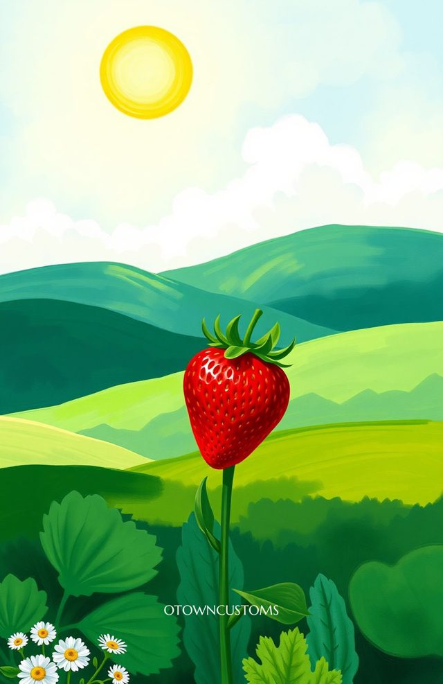 Strawberry Fields Stylized Landscape